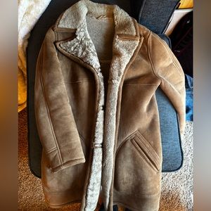 Fully Lined Shearling Sheepskin Ranch Coat